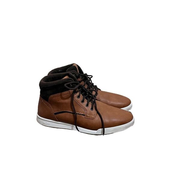 Aldo Brown Cognac High Top Sneakers Size 9.5 main image 11